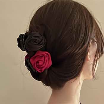 薔薇ヘアクリップ 大made in France 薔薇ヘアクリップ 大made in France